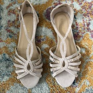 Report Strappy Sandals with Rhinestones